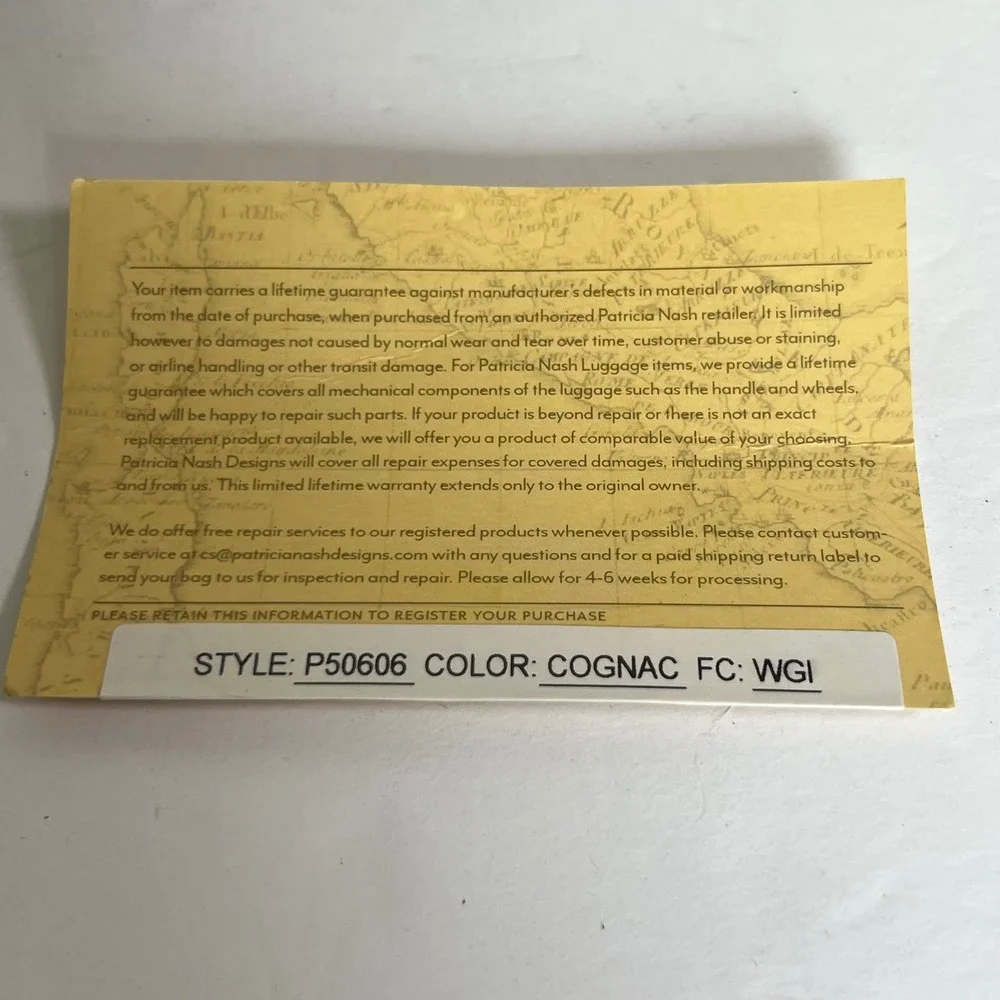 Patricia Nash Isla Cosmetic Case Womens Cognac Distressed Vintage Leather Pouch